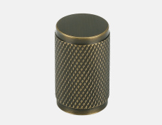 6662 Knurled Cabinet Knob — Coffee