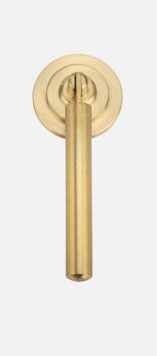 6697 Long Drop Cabinet Pull — Brushed brass