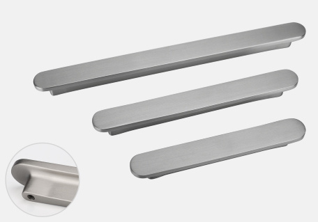 8825 Rounded Cabinet Pull — Brushed nickel