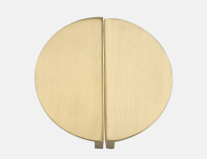 8863 Semicircle Cabinet Pull — Brushed brass
