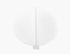 8863 Semicircle Cabinet Pull — White